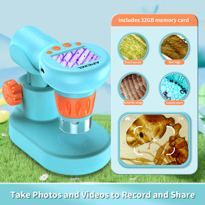 子供向けの新製品、生物学用0-800倍3in1 LEDデジタル顕微鏡おもちゃ、ポータブル望遠鏡カメラLCDスクリーン - Product Image 6