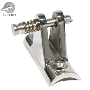 Support de fixation fixe pour capote Bimini en acier inoxydable 40/50 pour base de mât arquée marine - Product Image 4