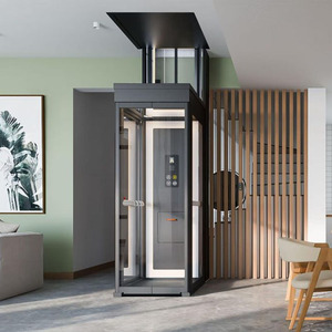 Veilige <span class=keywords><strong>3</strong></span> verdiepingen 400kg Schachtloze Tractie Platformlift Huislift - Product Image 3