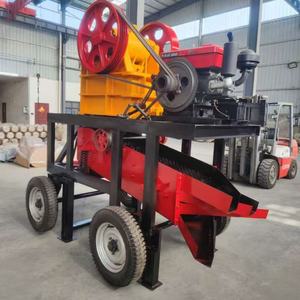 אחד-stop ריסוק וסינון מנוע דיזל לסת ניידת צמח עם מסך רוטט - Product Image 5