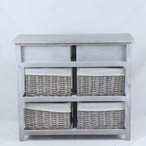 Vintage <strong>Grey</strong> Range Sideboard <strong>Cupboard</strong> with Drawer - Product Image 3