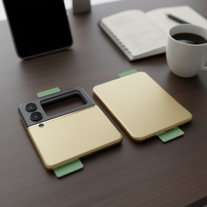 Cubierta trasera superior e inferior para Samsung Z Flip3 Gold - Product Image 3