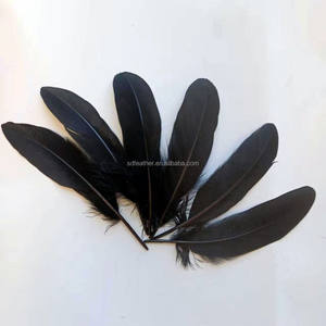 Precio al por mayor, plumas de ganso blancas y negras de 6-8 pulgadas para bádminton, Ala de Ángel, artesanía, atrapasueños, decoración, disfraz de Carnaval - Product Image 3