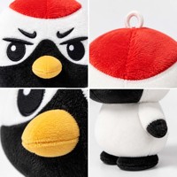 Porte-clés en peluche personnalisé, adorable oiseau en peluche, breloque de sac, ornement suspendu pour voiture, pendentif en peluche douce personnalisé en usine pour cadeau et décoration