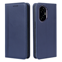 Étui de téléphone portable avec support magnétique rabattable et fente pour cartes pour Honor 200 Lite 500 Pro 500 600 Pro 600 X9C X9B