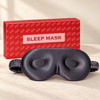 Masque pour les yeux en soie de mûrier de qualité supérieure, masque pour les yeux 3D pour dormir, surface en soie lisse, blocage de la lumière, pour les voyages, la maison, le repos nocturne
