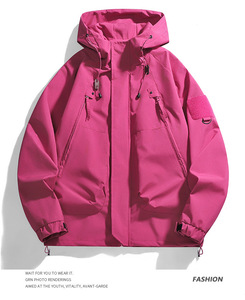 <span class=keywords><strong>Veste</strong></span> à capuche coupe-vent unisexe style américain pour couple, collection Printemps/Automne 2026 - Product Image 2