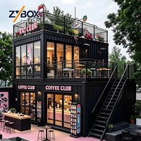 Nouvelle Vente Chaude 2026-2027 : Kiosque Commercial Modulaire à Deux Étages en Conteneur, Boutique de Vêtements Tendance avec Façade en Verre pour Place Publique Urbaine