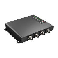 Lector RFID CHAFON CF810 de Alta Potencia 33dbm ISO18000-6C con 4 Puertos POE/GPIO/WiFi, Largo Alcance 860-960MHz UHF, Control de Acceso, Metálico