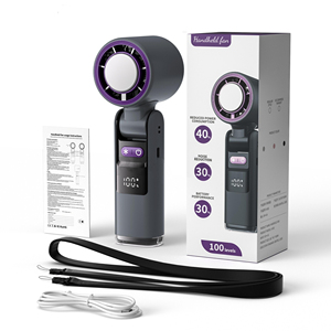 Ventilador de Bolsillo Portátil USB Tipo-C con Pantalla LED y 100 Niveles de Refrigeración, Mini Ventilador Turbo de 4000mAh, Gran Venta 2026 - Product Image 1