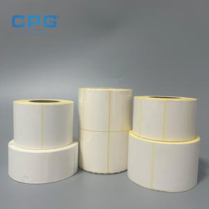 Manufacturer Custom Direct Bulk BPA Free Thermal Barcode Label Sticker Roll 100x150 mm 4x6 <b>White</b> Thermal Label Paper - Product Image 1