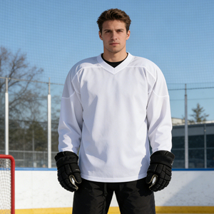 قميص هوكي للرجال - 100% بوليستر سريع الجفاف مضاد للبكتيريا صديق للبيئة ملابس رياضية عصرية بتصميم حسب الطلب - Product Image 1