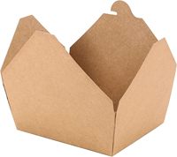 Boîtes en papier pratiques pour la restauration rapide à emporter, prenant en charge la taille et le logo personnalisés pour répondre aux besoins des entreprises de vente au détail et de restauration