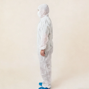 Trajes Desechables para Materiales Peligrosos, Paquete de 25, Overoles de Protección con Capucha y Botas, Traje de <span class=keywords><strong>Pintor</strong></span> de Cuerpo Completo Resistente para Adultos - Product Image 5