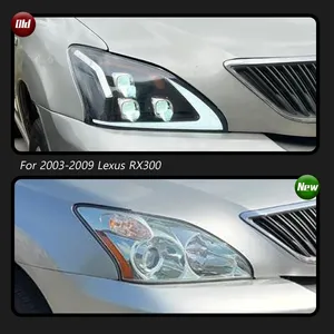 Car For Lexus RX <b>Headlight</b> 2003-2009 Upgrade Modified To New DRL Dynamic Turn Signal <b>LED</b> <b>Headlight</b> - Product Image 2