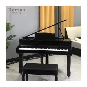 بيانو كبير رقمي أسود محمول كهربائي رقمي 88 مطرقة بيانو عمل لوحة مفاتيح بيانو رقمي بيانو كبير
