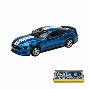 1:42 diecast model cars toy Ford Mustang GT sports car DIY refit decorate ornament doors open metal model car toys