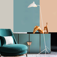 Canapé moderne de caractère Hôtel Serge Mouille Light Stand Lampadaire vertical noir