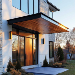 <span class=keywords><strong>Toldo</strong></span> Minimalista de Aluminio para Puerta con Iluminación Oculta para Villas, <span class=keywords><strong>Toldo</strong></span> para Cobertizo - Product Image 4