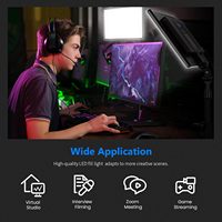 Kit de panneau lumineux vidéo LED Neewer NL-192AI de 13 pouces, lumière douce à double couleur, à intensité variable, pour accessoires de caméra de jeu