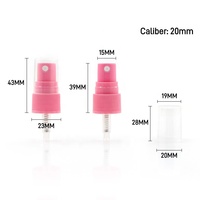 Pulvérisateur à pompe à brume fine portable en plastique PP 20/410, léger, réutilisable, anti-fuite, avec couvercle transparent