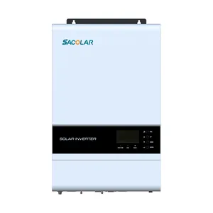 Sacolar mppt逆变器离网逆变器/混合太阳能逆变器4kw 5kw，带MPPT太阳能充电控制器