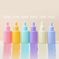 Mattierte Bunte Kosmetik- und Hautpflegeverpackungen: Glasflaschen für Ätherische Öle & Augentropfen mit Pipette, 30ml Serumflasche