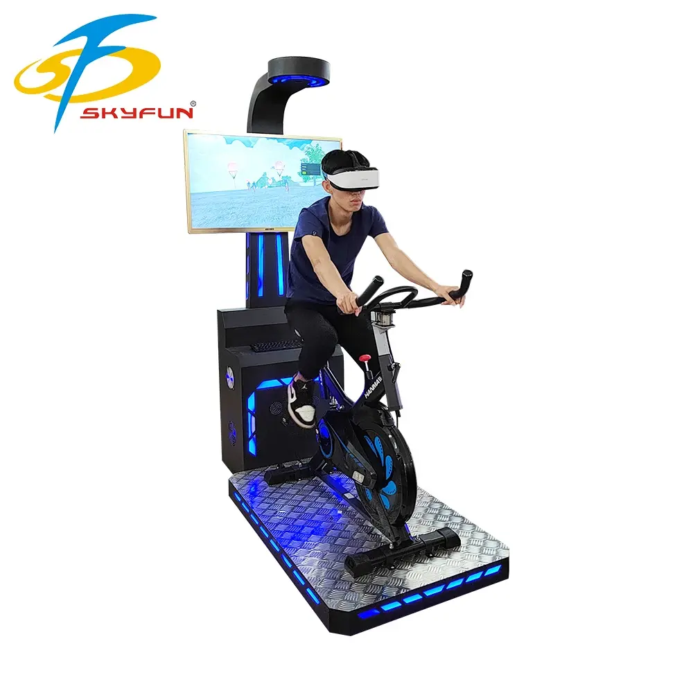 Jeux de course d'attractions Spinning Fitness Vélo de réalité virtuelle VR Vélo de course pour le fitness