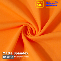 Tela de Nailon y Spandex Mate de Alta Densidad 200GSM, Resistente al Cloro, Elástica en 4 Direcciones, para Trajes de Baño de Competición
