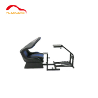 Chaise de jeu Simulateur de course Sim Rig Racing Cockpit avec siège pour PC, Playstation 2,3,Logitech, Wii, XBox, Xbox 360