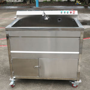 Neue Doppeltank-Blasen-Gemüse-und Obst waschmaschine mit SPS-Motor/automatischem Ozon reiniger für den Restaurant gebrauch - Product Image 3