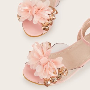 Sandali Estivi Nuovi Modelli 2026 per Bambine <span class=keywords><strong>con</strong></span> <span class=keywords><strong>Tacco</strong></span> Alto, Strass e Fiori in Pelle PU, <span class=keywords><strong>Scarpe</strong></span> Eleganti per Feste per Bambine Piccole - Product Image 2