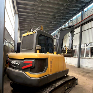 Excavatrice sur chenilles Volvo Ec60d jaune, équipement de construction lourd - Product Image 1