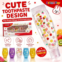 Jouet anti-stress multicolore en forme de dentifrice à la maltose, à presser, à rebond lent, unisexe, 15 ans et plus, fabriqué en Chine, à collectionner