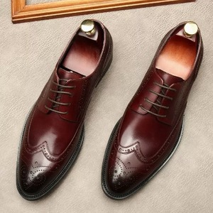 Chaussures Derby Formelles Haut de Gamme en Cuir Véritable pour Hommes, en Cuir de Vachette Pleine Fleur, Style Luxe Robuste, Antidérapantes pour l'Automne - Product Image 2
