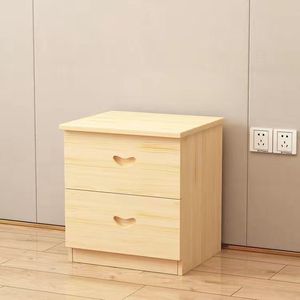 Solid Wood Cabinet Storage Cabinet Solid Wood Floor Cabinet Double-pumping Simple Storage Cabinet Paint-free Assembly - Product Image 2
