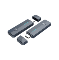 Kabelloses 5,8G 1080P Sender-Empfänger-Extender-Kit (Kunststoff) Plug-and-Play für Kamera, PC, Laptop, Monitor