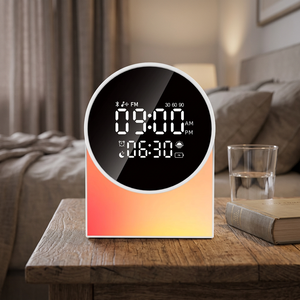 White Noise Sleep Aid Desktop Night Light for <b>Speaker</b> with <b>LED</b> Display for Insomnia-Small Size - Product Image 1