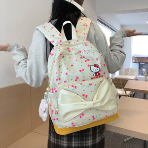 Nouveau sac à dos de voyage coréen, motif dessin animé, antivol, imperméable, mignon avec nœud, grande capacité, style <span class=keywords><strong>campus</strong></span>, pour filles, primaire et secondaire - Product Image 3
