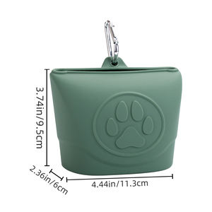 Sac de transport portable en silicone pour l'<span class=keywords><strong>agility</strong></span> canine avec mousqueton, écologique, étanche IP67 et résistant à la chaleur, logo personnalisé - Product Image 4