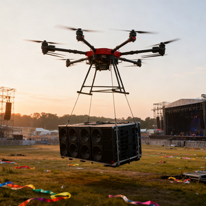 Drone de transport à six rotors à charge lourde de 100 kg, télécommande, caméra 4K UHD, vol longue distance, conception IP65 pour les tâches industrielles - Product Image 2