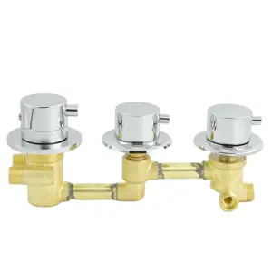 Ba Cách Brass Shower Và Bath Tĩnh Nhiệt Mixer Van Tap Với Diverter