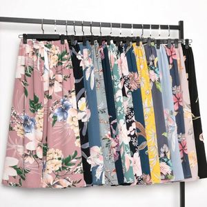 Pantalons d'été pour femmes, pantalons à imprimé floral, vêtements de nuit décontractés, pantalons amples, grande <span class=keywords><strong>taille</strong></span>, pantalons à jambes larges, vêtements de maison - Product Image 4
