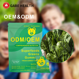 Gummies de superaliments verts à marque privée, avec épinards et fibres prébiotiques pour la santé digestive et intestinale, supplément OEM personnalisé - Product Image 5