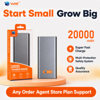 WHALE, 20000mah, 10W, batterie externe originale pour téléphone portable pour Itel, pour Tecno, pour Oraimo, pour XIAOMI, batteries externes de bonne qualité