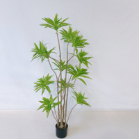 Décoration de bureau d'intérieur 1.25m de hauteur plantes artificielles Dracaena Reflexa en pot vente en gros de fausses plantes