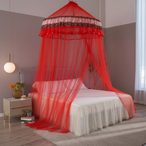 Mosquitero de Cama Doble de Poliéster Rosa Princesa Bancy, Domo Cónico Simple, Ecológico, para Todas las Estaciones, Pantalla Anti-Insectos para el Hogar - Product Image 5