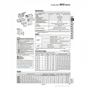 SMC Pneumatics Air Slide Table (Tabla de deslizamiento de aire) - Product Image 1