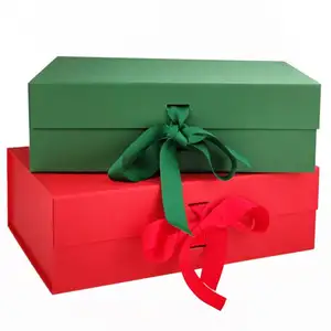 Оптовая продажа на заказ цветная фольга штамповочная печать логотипа в канун Рождества подарочная упаковка коробки