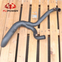 Pot d'échappement personnalisé Fupower noir pour Harley Davidson, collecteur d'échappement FXD 1991-2005, tuyau latéral 2:1